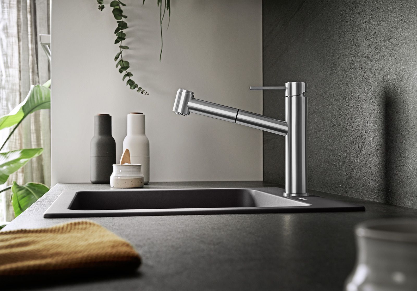 Кухонный смеситель Blanco Ambis-S Stainless Steel 523119