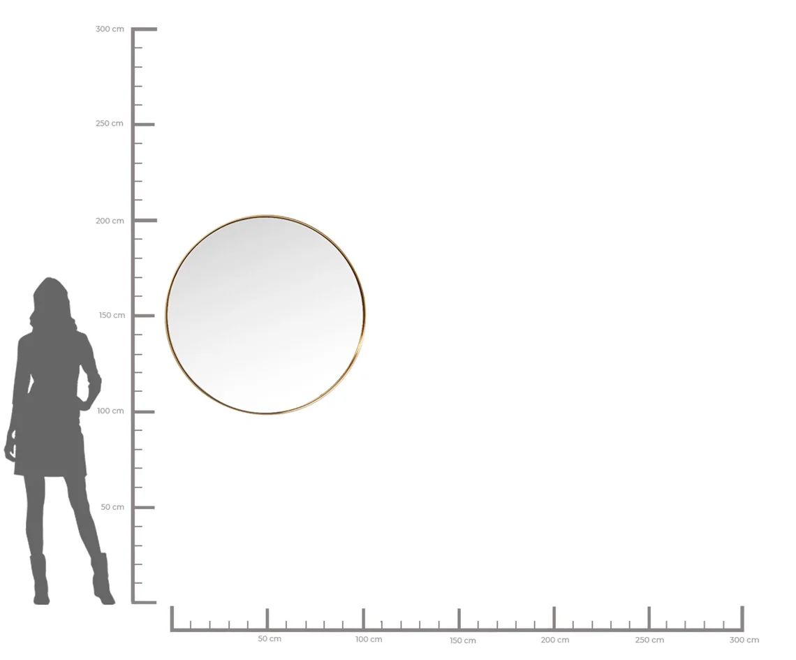 Зеркало KARE Spiegel Curve Brass 85278