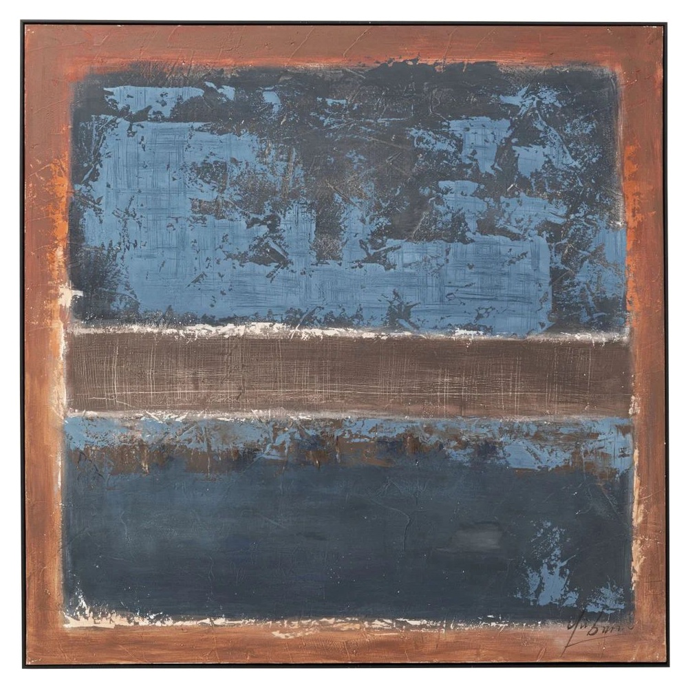 Картина KARE Gerahmtes Bild Silence Blau 56785