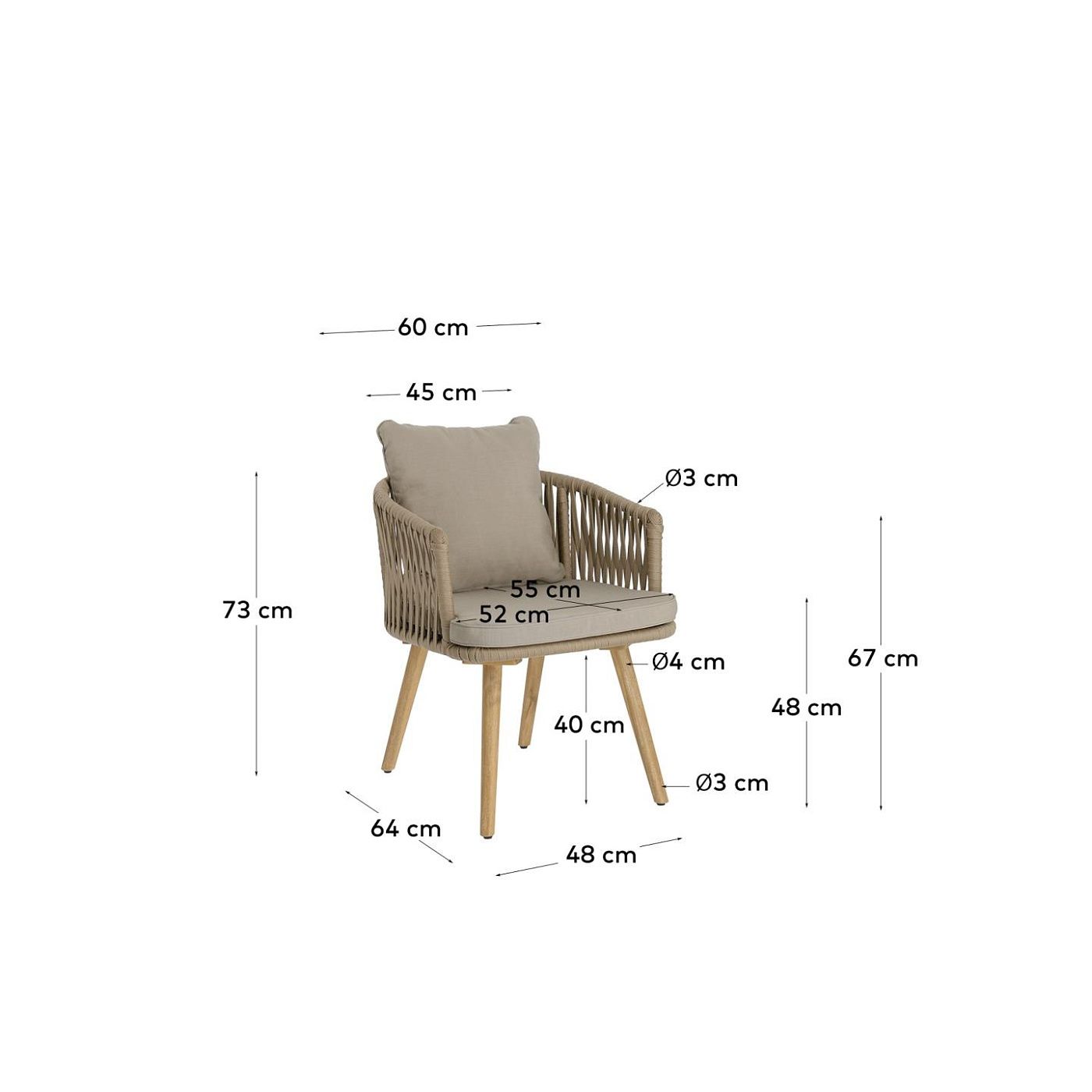 Стул La Forma Hemilce Silla LF-097648