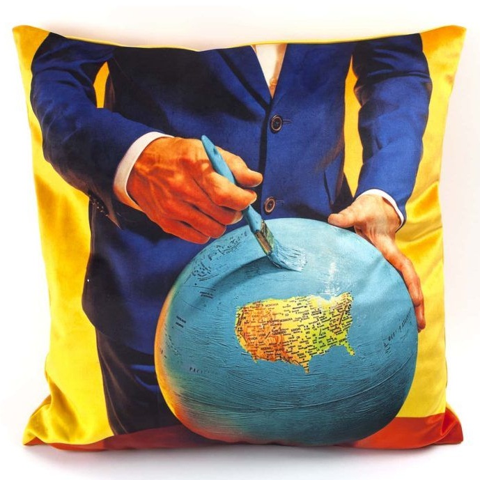 Подушка Seletti Cushion Globe With Plume Padding 02316