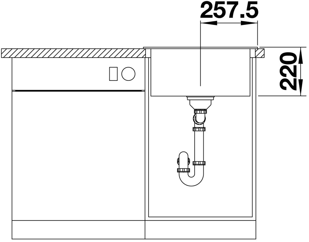 Кухонная мойка Blanco Pleon 5 Silgranit Anthracite 521504