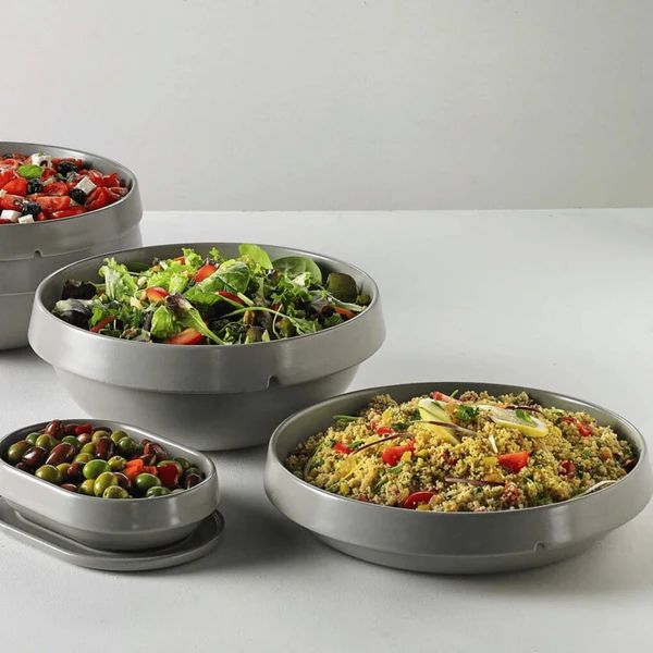 Салатник Emile Henry Saladier Carré Grand Gris EH123241