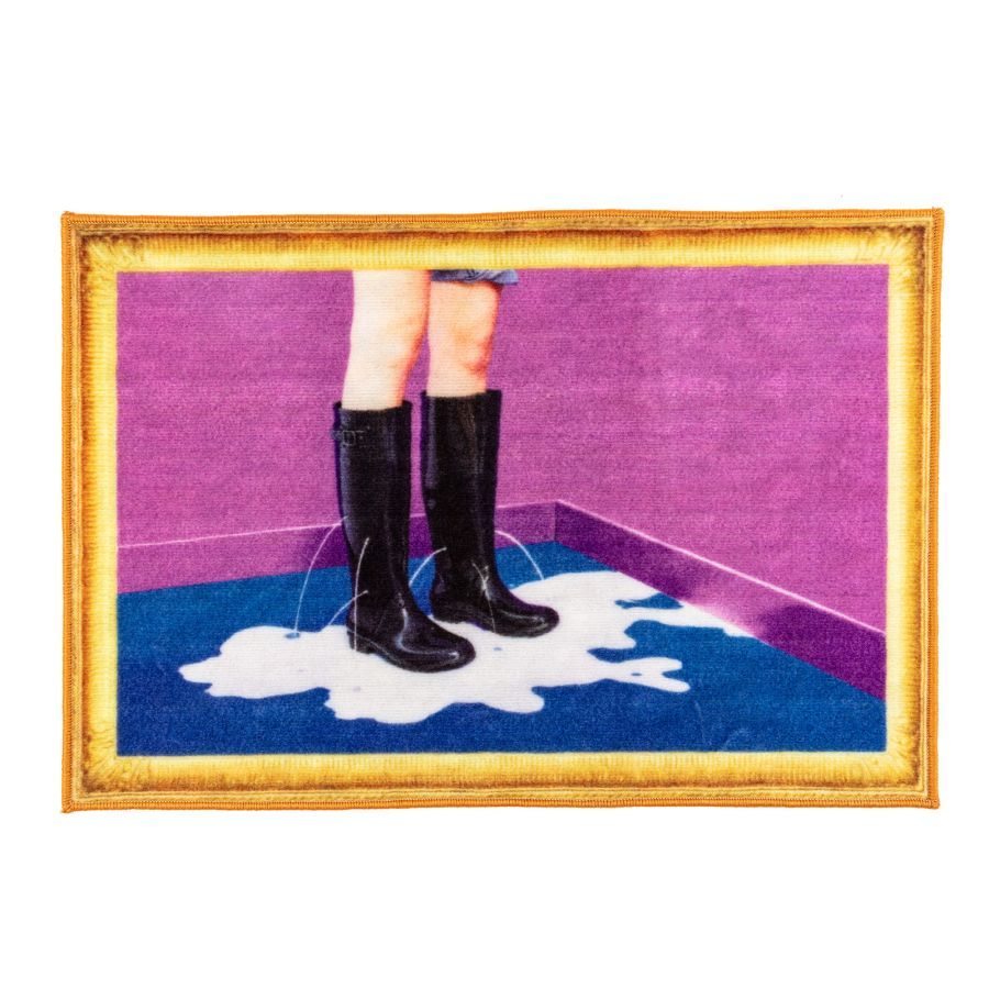 Коврик Seletti Toiletpaper Mat Milky Boots 18191
