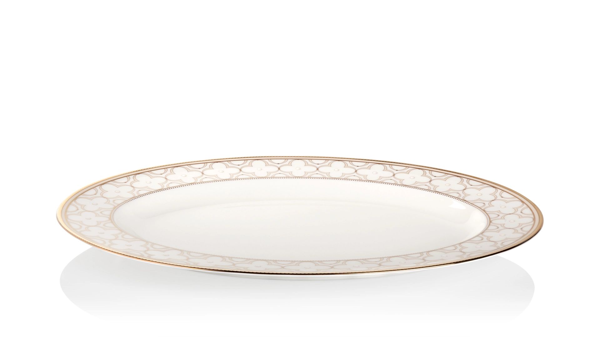 Блюдо овальное Noritake Trefolio Gold NOR4945L/97244
