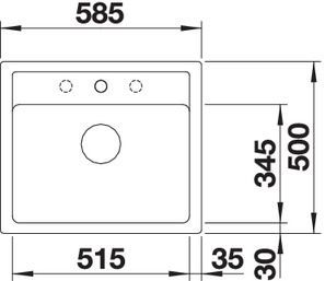 Кухонная мойка Blanco Legra 6 Silgranit Anthracite 523332