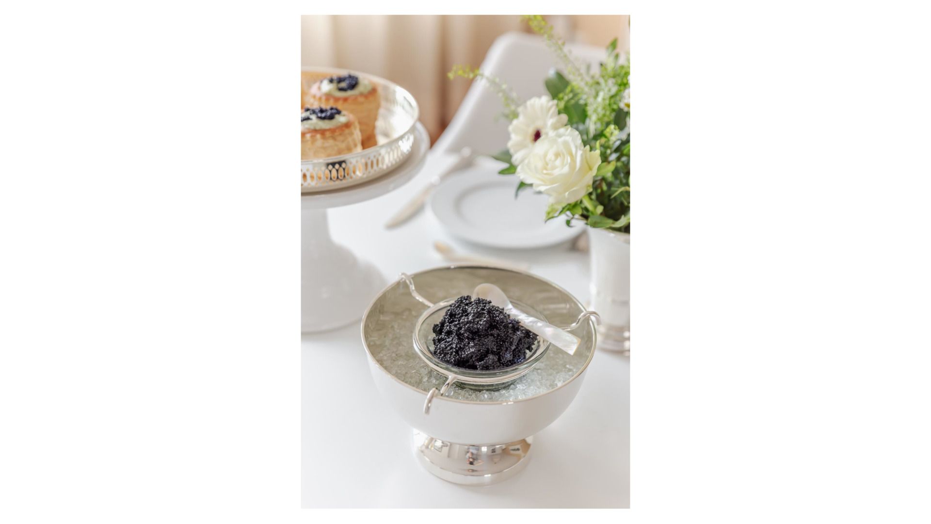 Икорница Edzard Kaviarschale Palma mit Glaseinsatz 3392