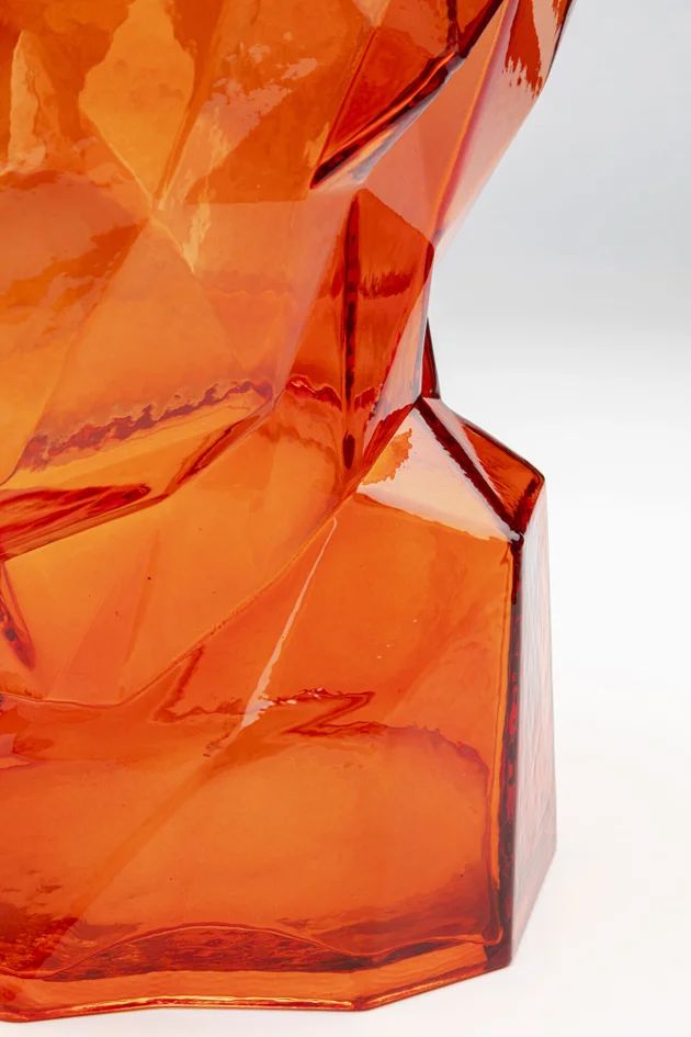 Ваза KARE Vase Prisma Face Orange 56403
