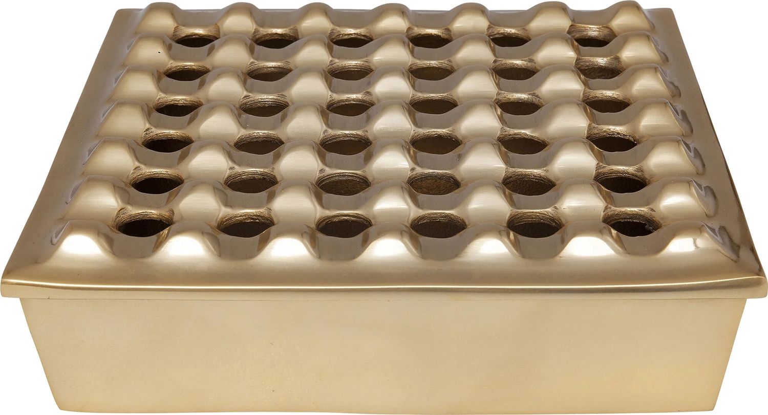 Пепельница KARE Ascher Soho Square Brass 61676