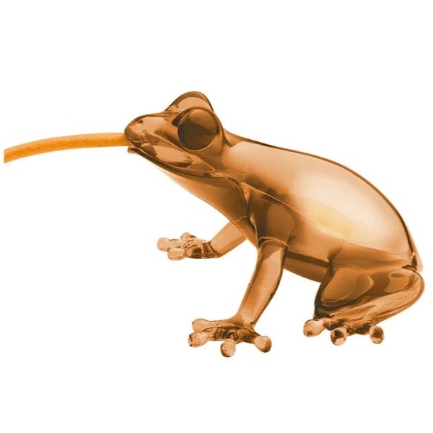 Настольная лампа Qeeboo Hungry Frog Amber Lamp 59001AM