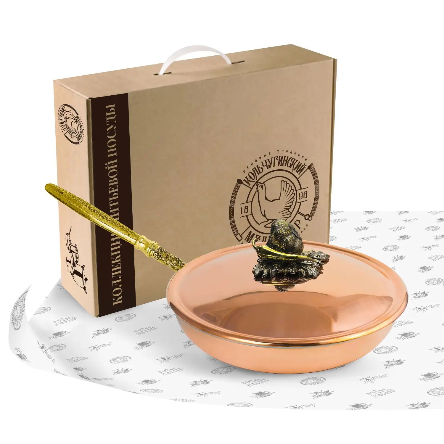 Сковорода с крышкой Кольчугинский Мельхиор KM111798