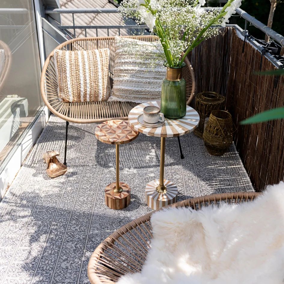 Ковер уличный KARE Outdoor Teppich Medaillon 55663