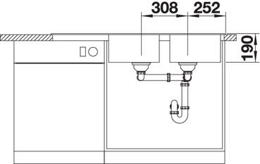 Кухонная мойка Blanco Legra 8S Silgranit White 523165
