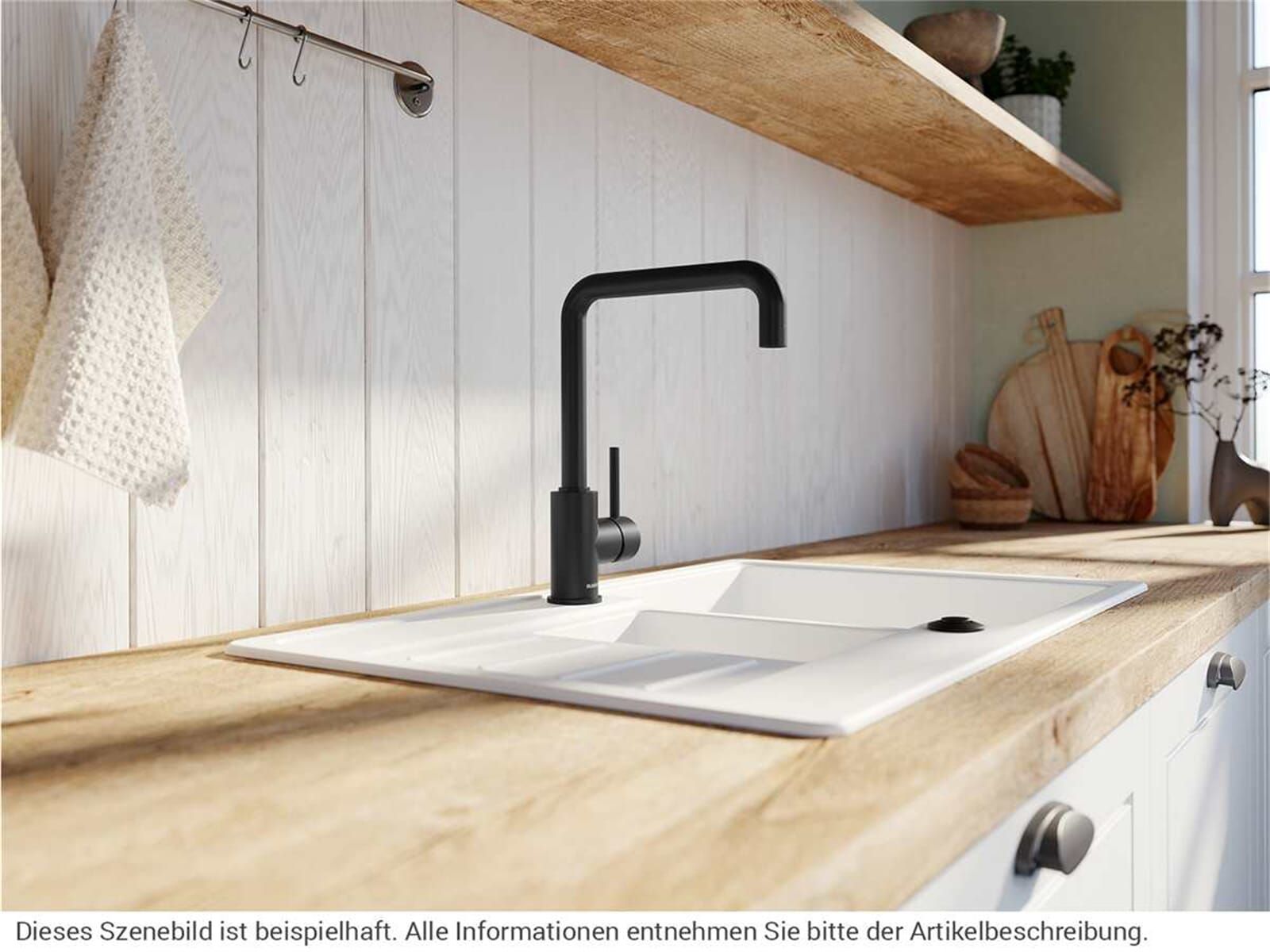 Кухонный смеситель Blanco Mili Black Matt 526665