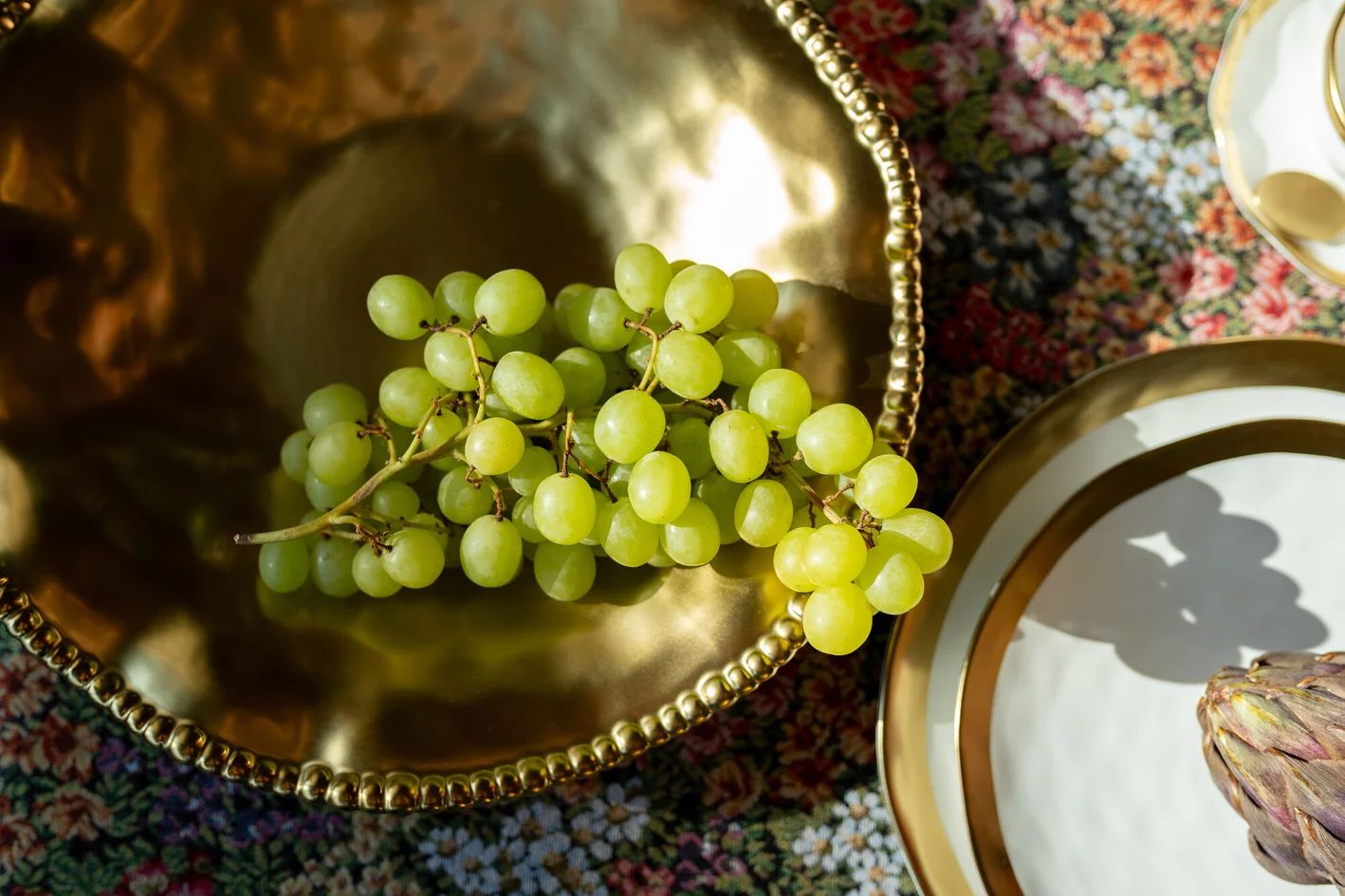 Ваза для фруктов KARE Teller Bell Gold 60498