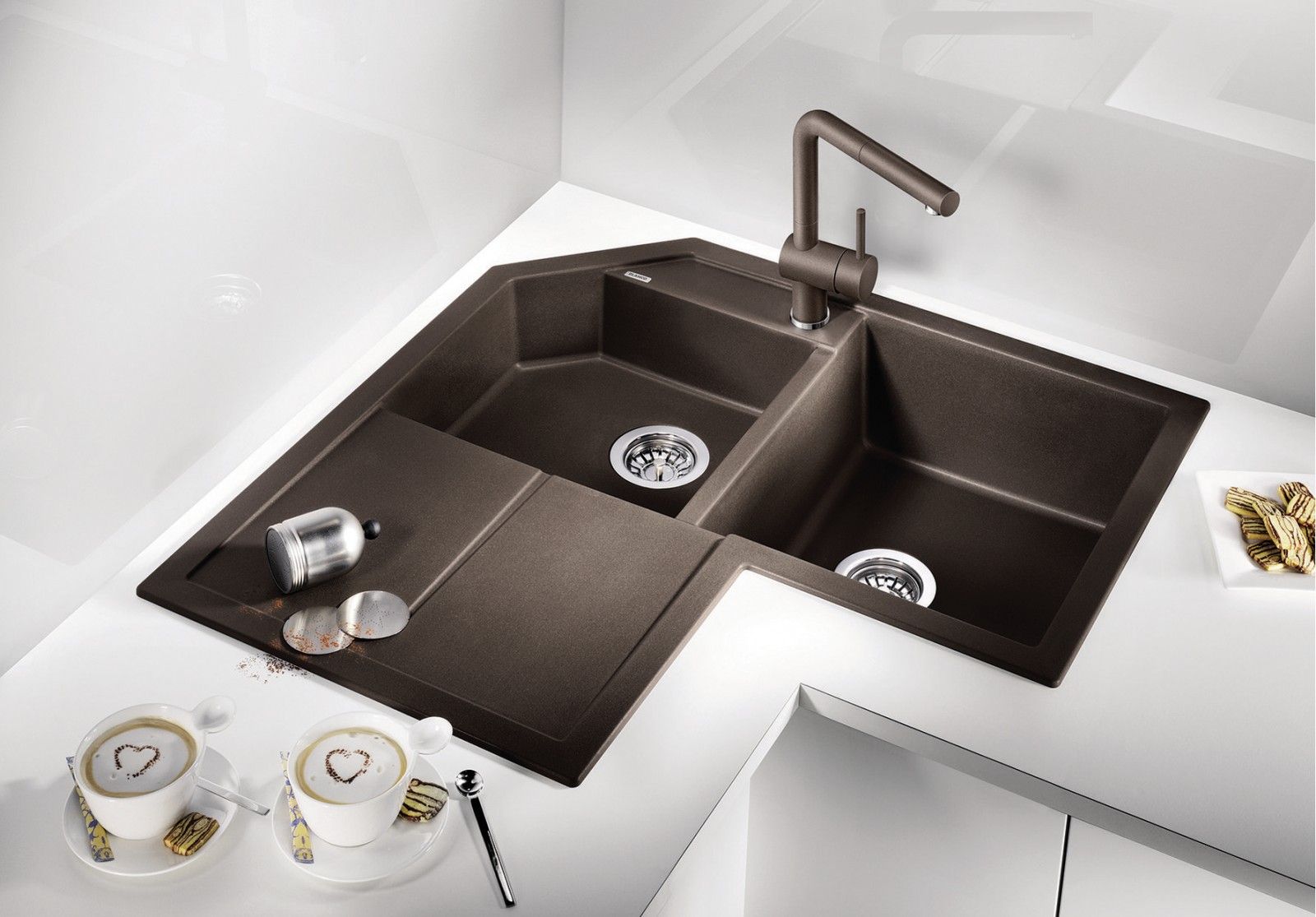 Кухонная мойка Blanco Metra 9E Silgranit Anthracite 515576