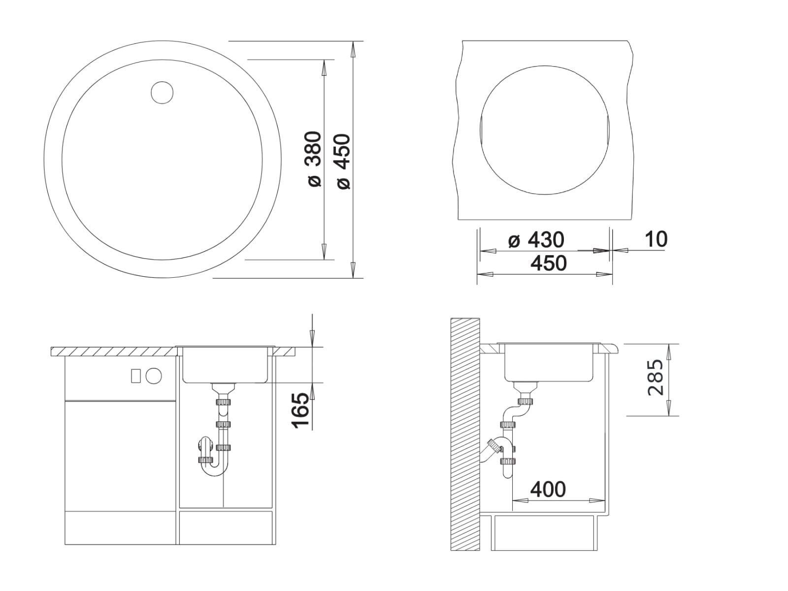 Кухонная мойка Blanco Rondo Silgranit Soft White 527057