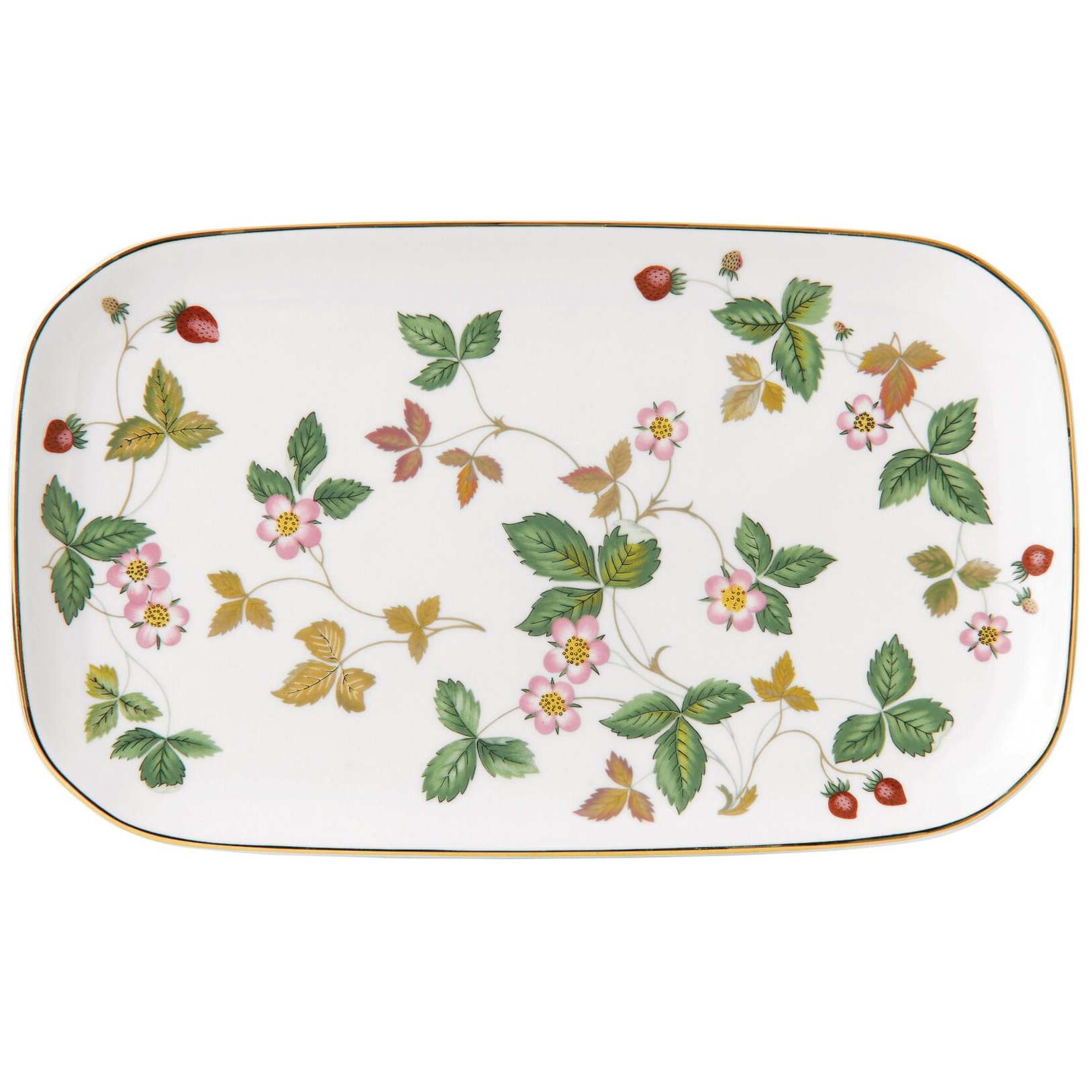 Блюдо прямоугольное Wedgwood Wild Strawberry Sandwich Tray 40001789