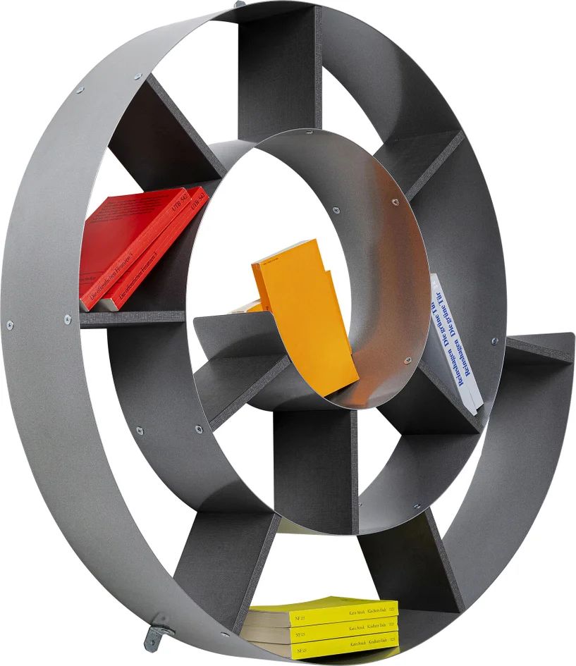 Полка KARE Wandregal Snail Silver grau 70755