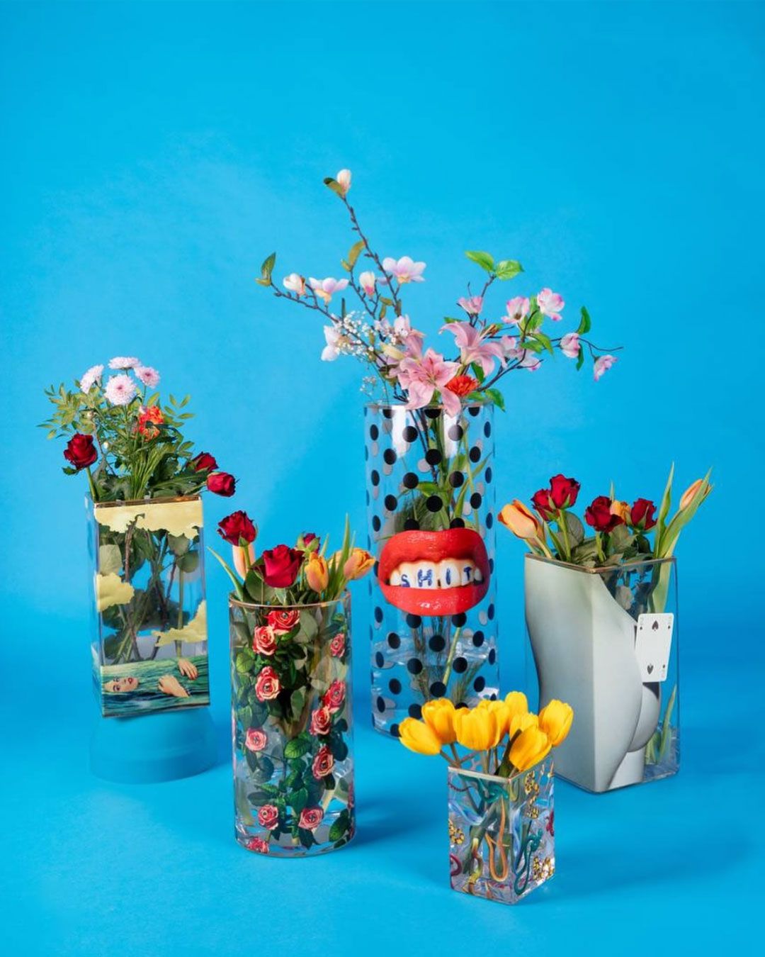 Ваза Seletti Glass Vase Snakes Small 14121