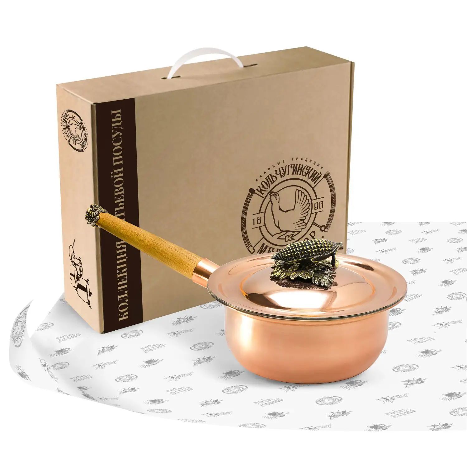 Ковш с крышкой Кольчугинский Мельхиор KM111767