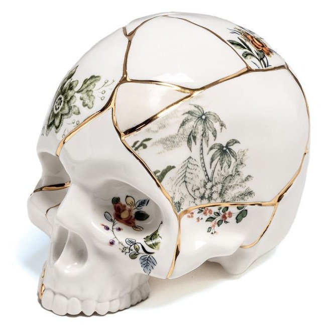Фигурка Seletti Skull Kintsugi 09943