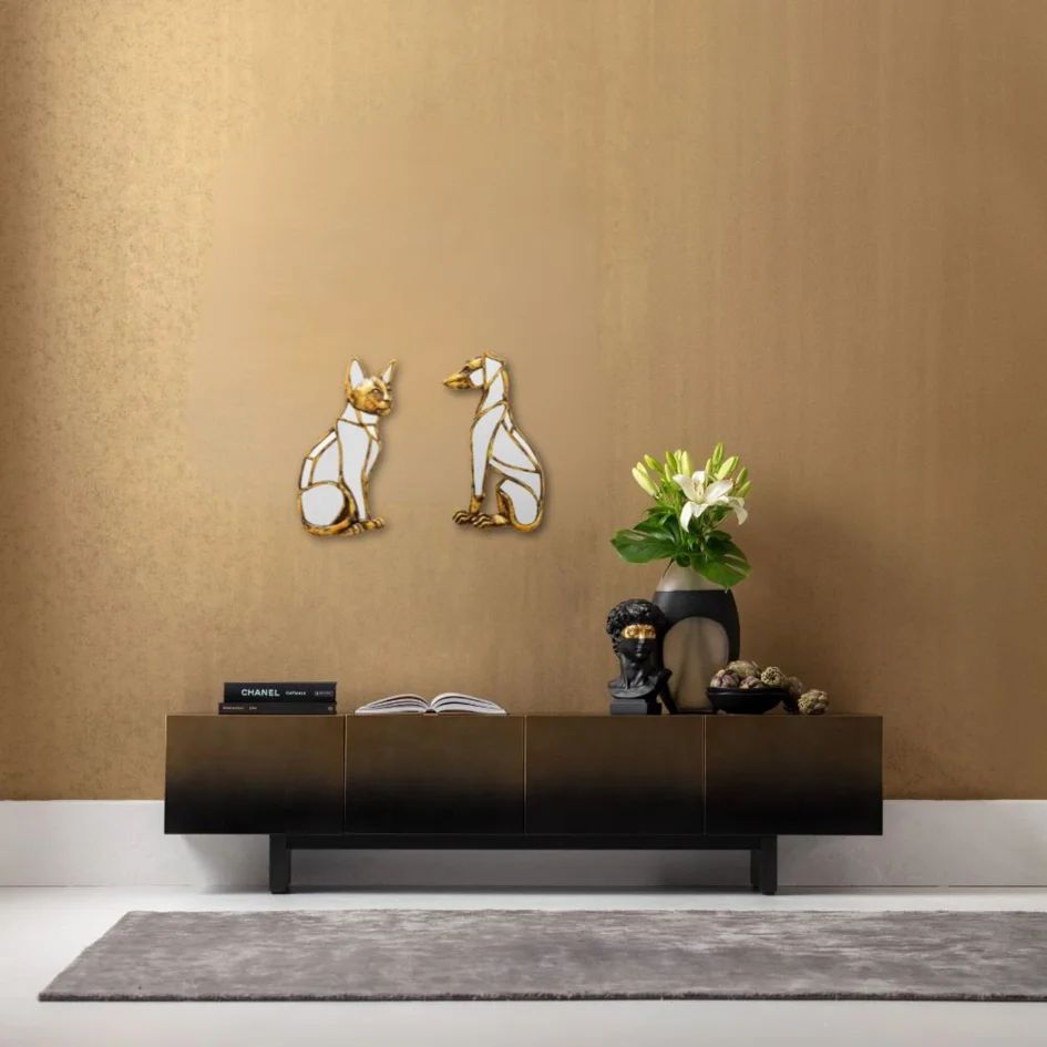 Панно настенное KARE Wandobjekt Cat Mirror 56982