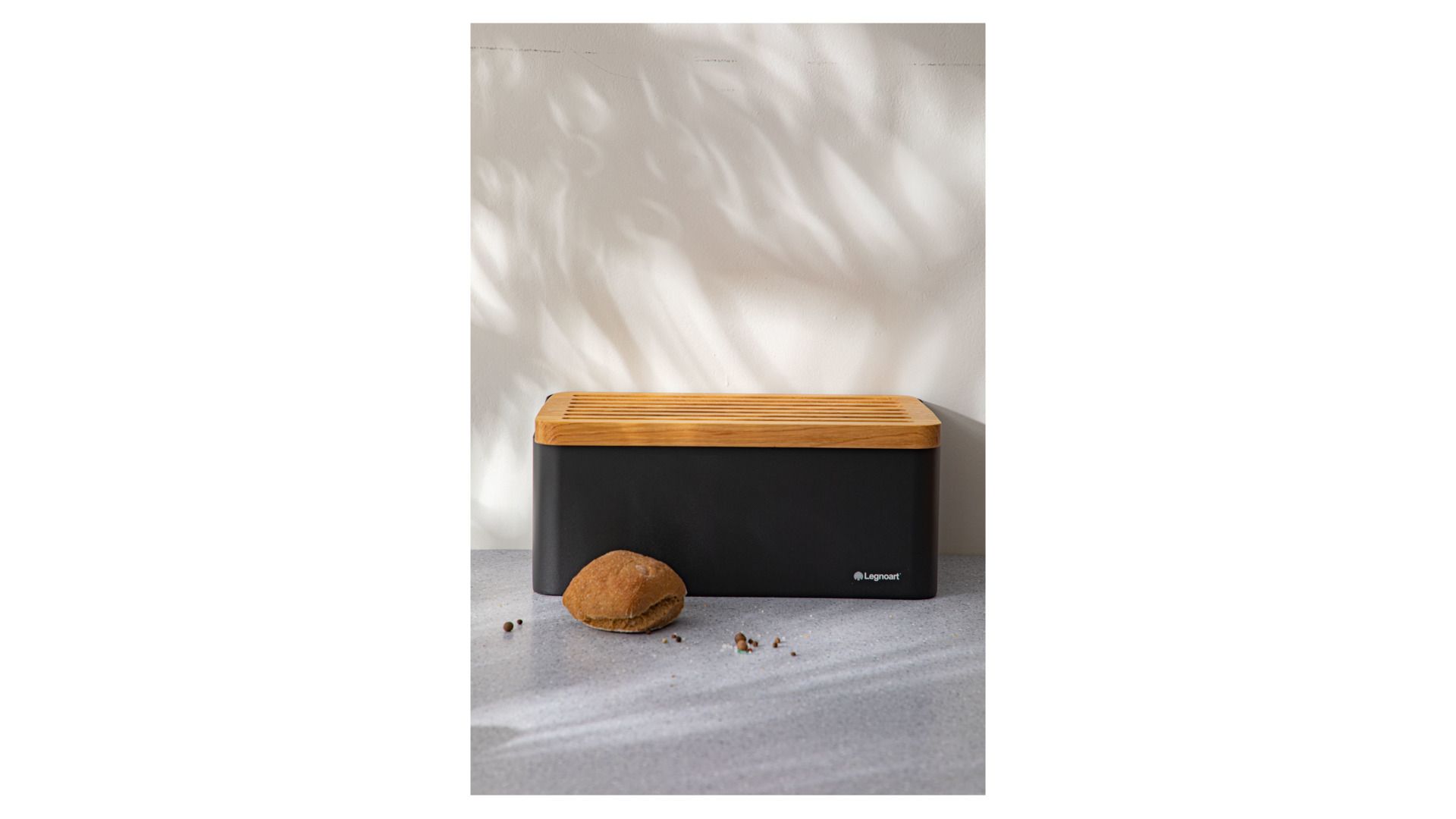 Хлебница Legnoart Crispy Black BB-80B