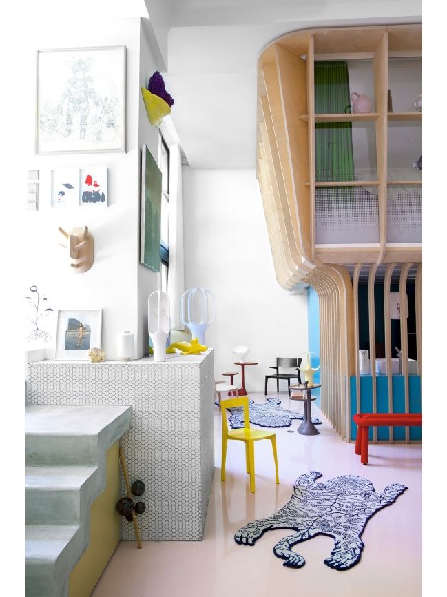 Приставной столик Moustache Baobab Coffee Table Red IV05