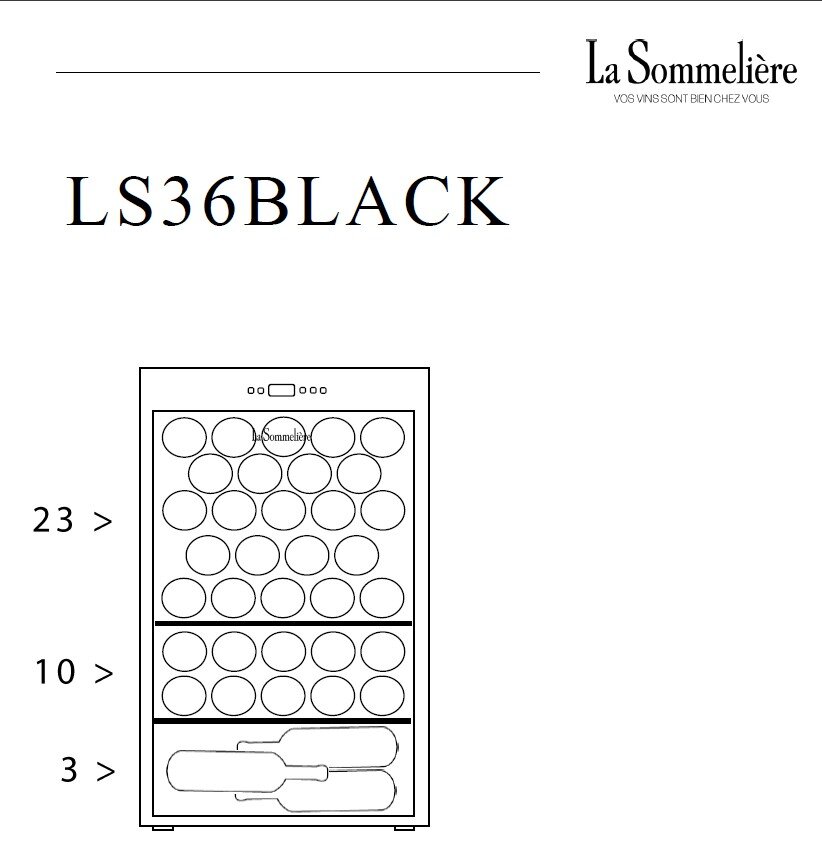Винный шкаф La Sommeliere LS36BLACK