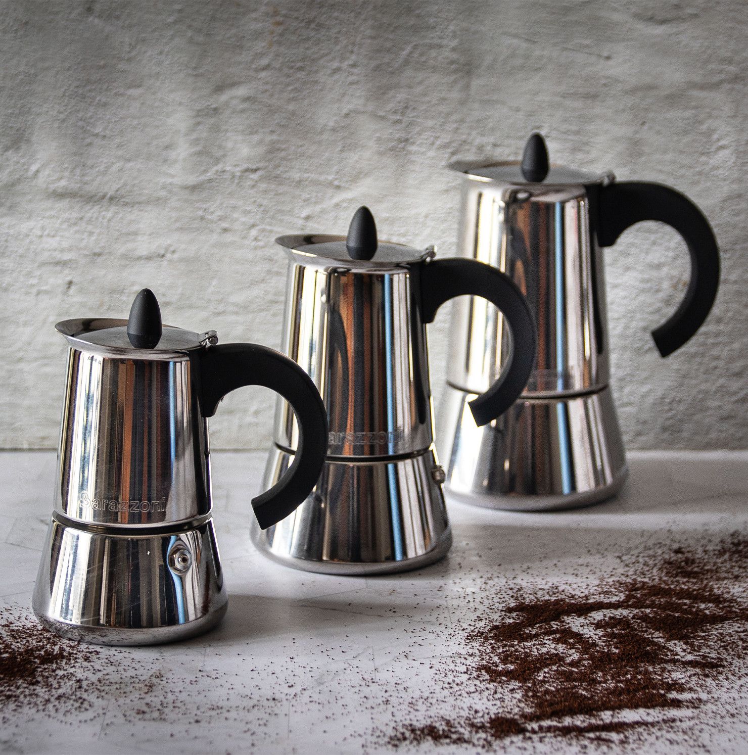 Кофеварка гейзерная Barazzoni Caffetiera 6 Tz Inox 830008006