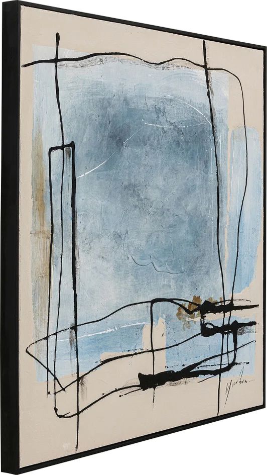 Картина KARE Gerahmtes Bild Dust Blau 54196
