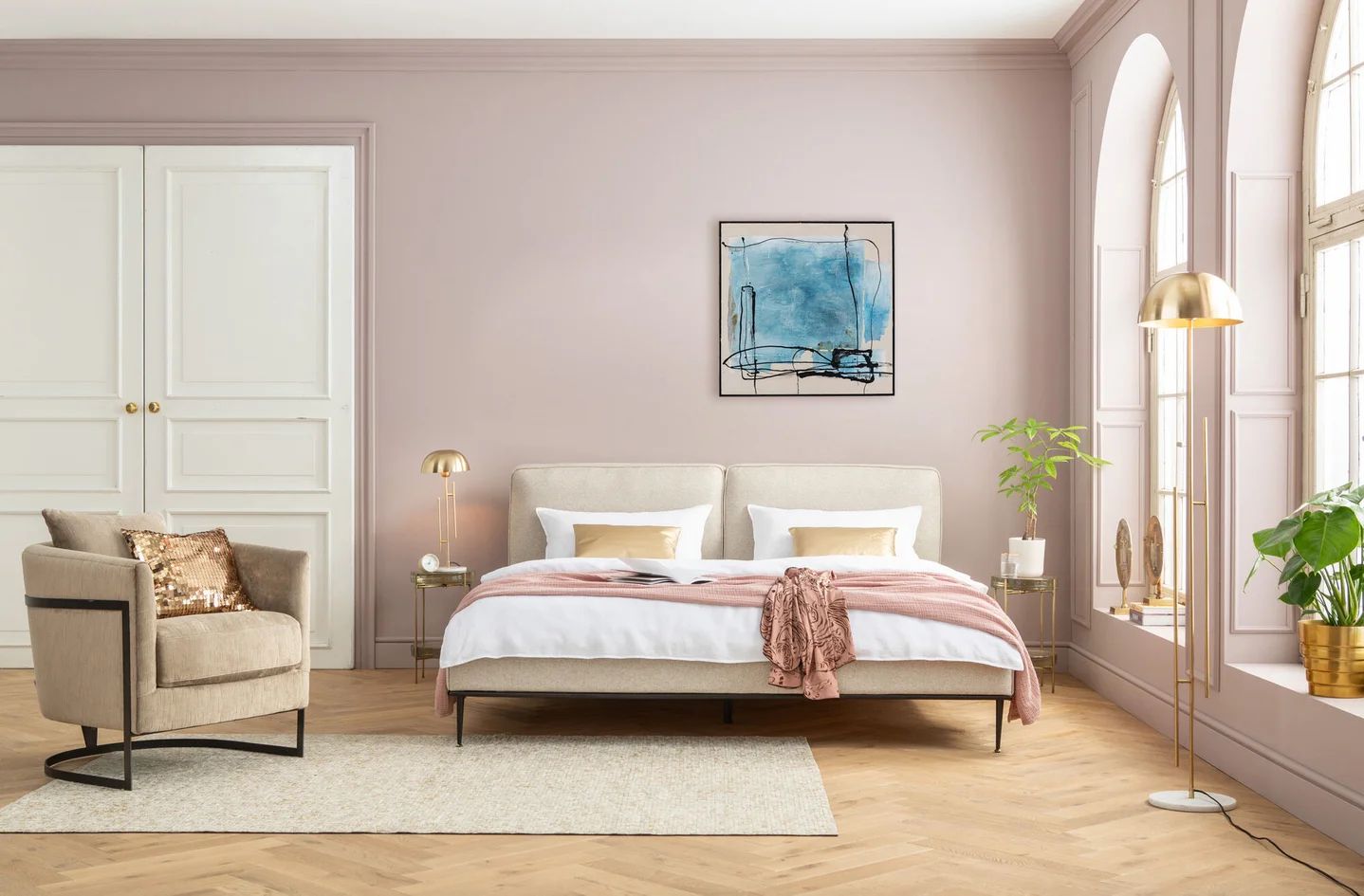 Картина KARE Gerahmtes Bild Dust Blau 54196