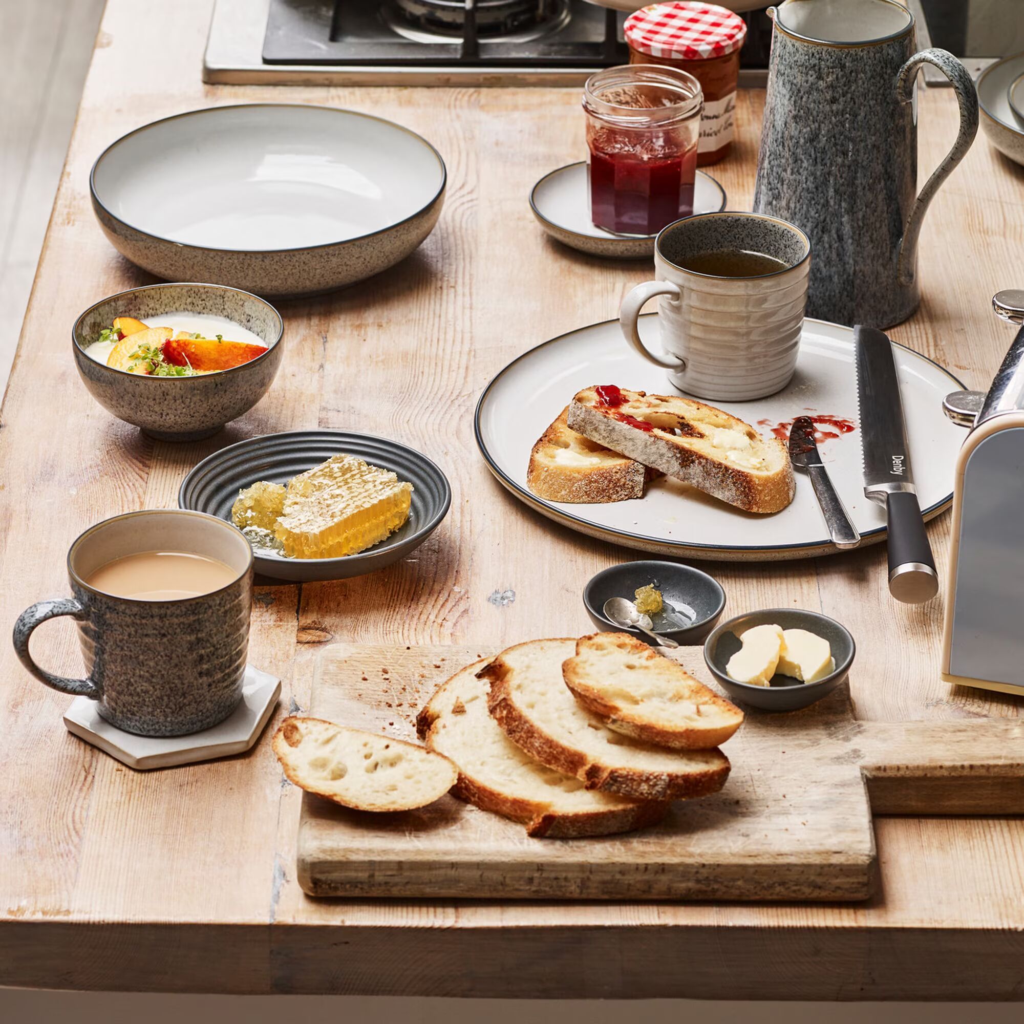 Блюдо круглое Denby Studio Grey Round Platter 426010702