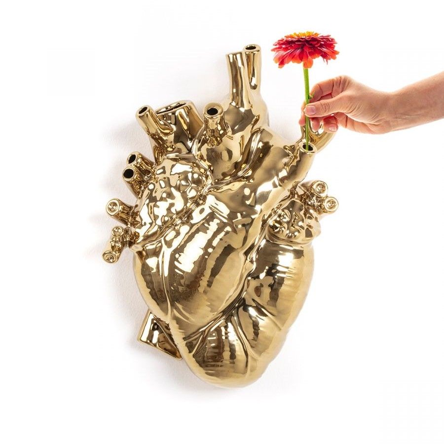 Ваза Seletti Love in Bloom Giant Gold 09926