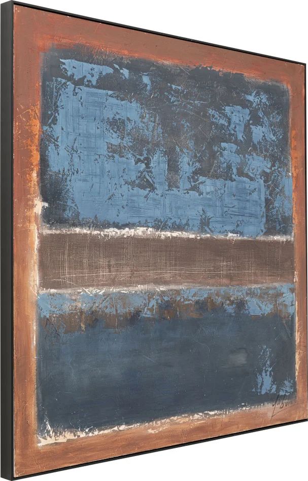 Картина KARE Gerahmtes Bild Silence Blau 56785