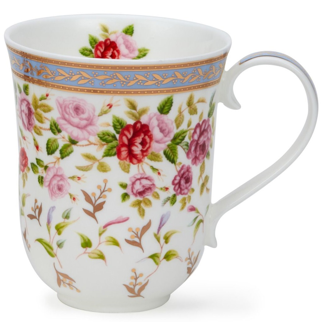 Кружка Dunoon Braemar Roses Blue Mug 78680628