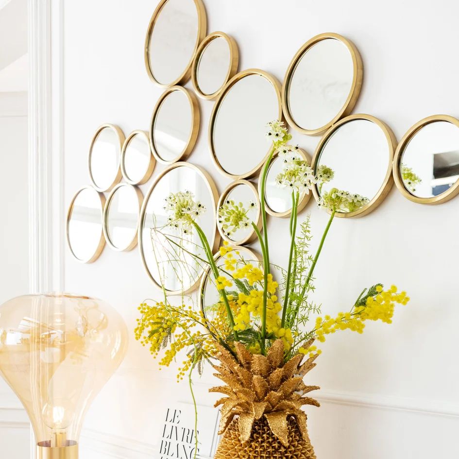 Зеркало KARE Spiegel Bubbles Brass 84132