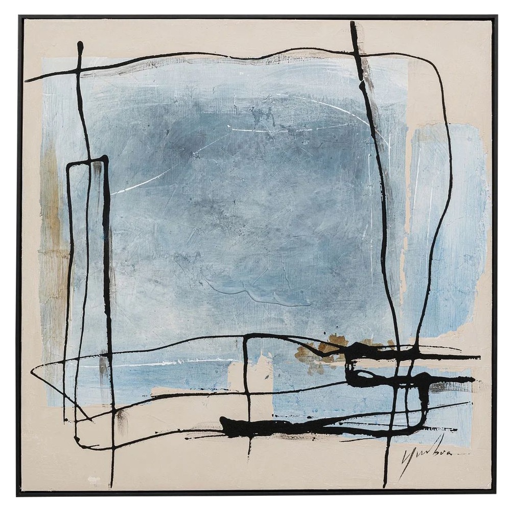 Картина KARE Gerahmtes Bild Dust Blau 54196