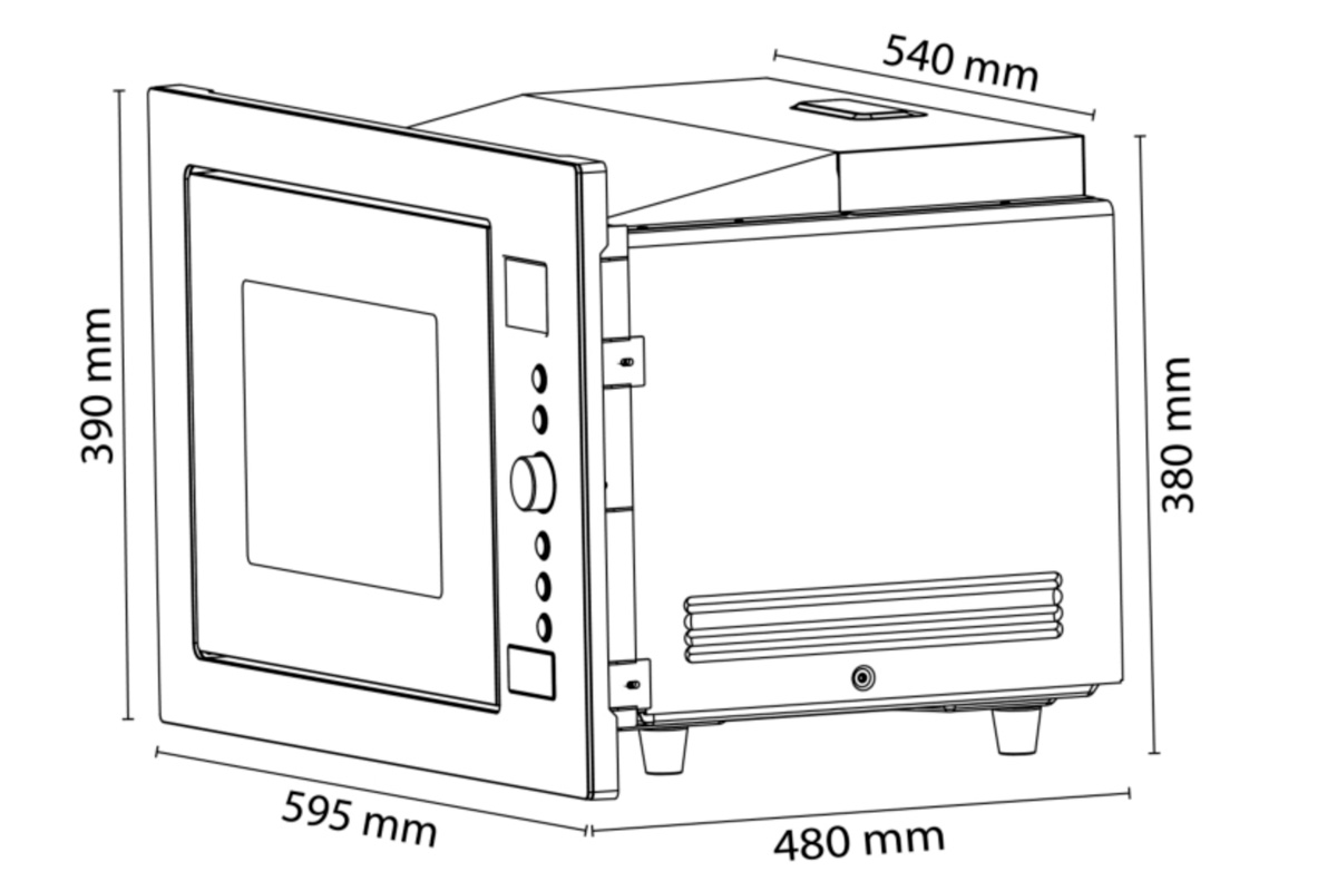 Встраиваемая микроволновая печь Caso EMCG 32