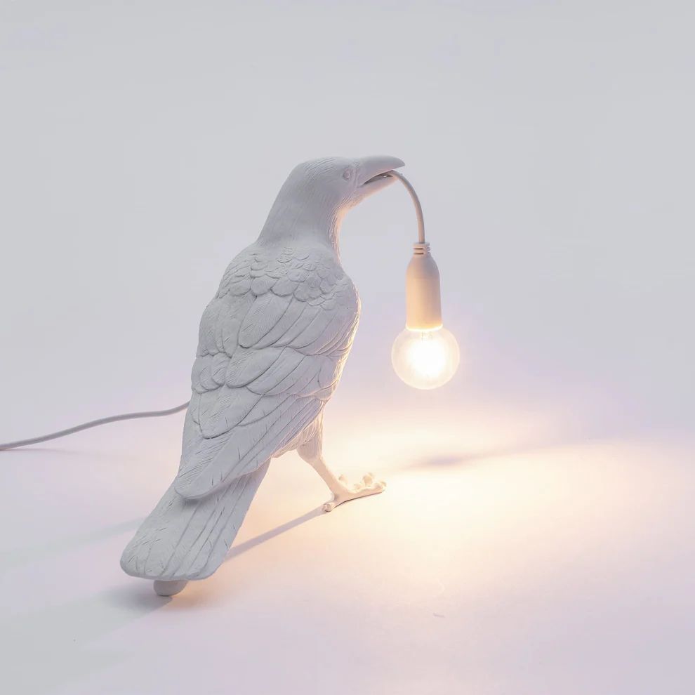 Настольная лампа Seletti Bird Lamp White Waiting 14732