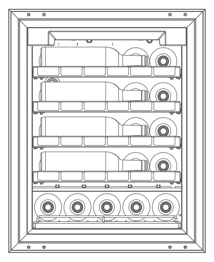 Встраиваемый винный шкаф EuroCave Inspiration S Fullglass