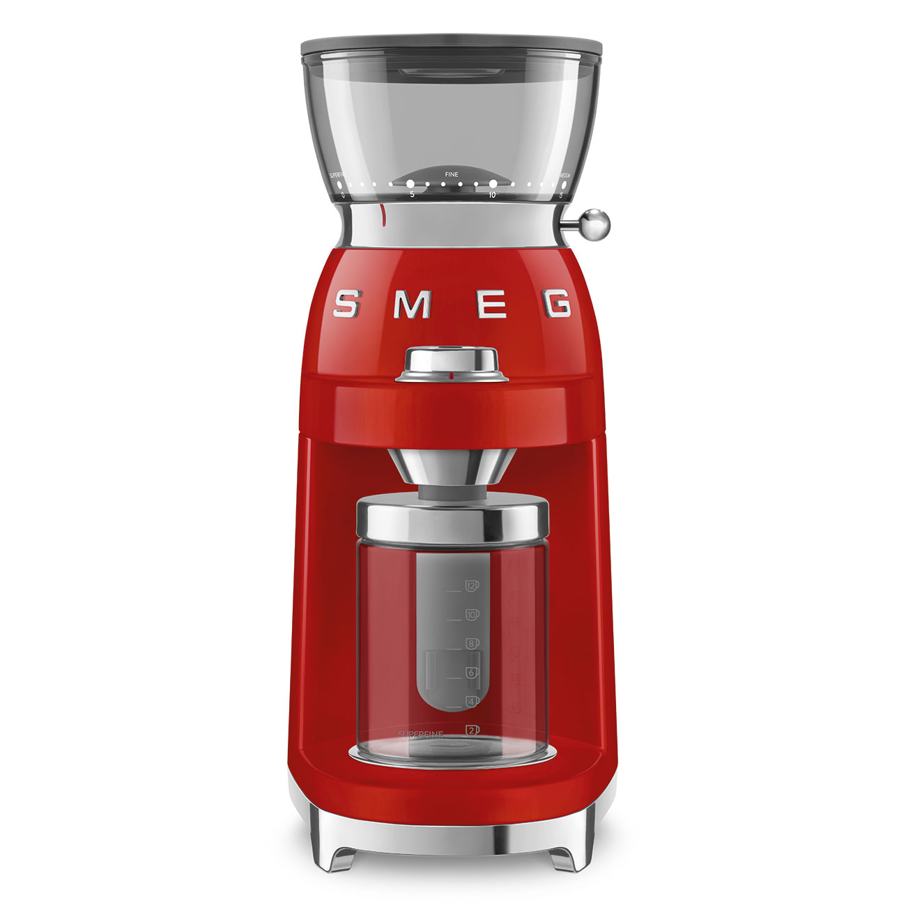 Кофемолка Smeg Macinacaffè 50's Style Rosso CGF03RDEU
