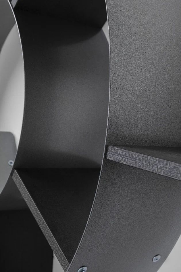 Полка KARE Wandregal Snail Silver grau 70755