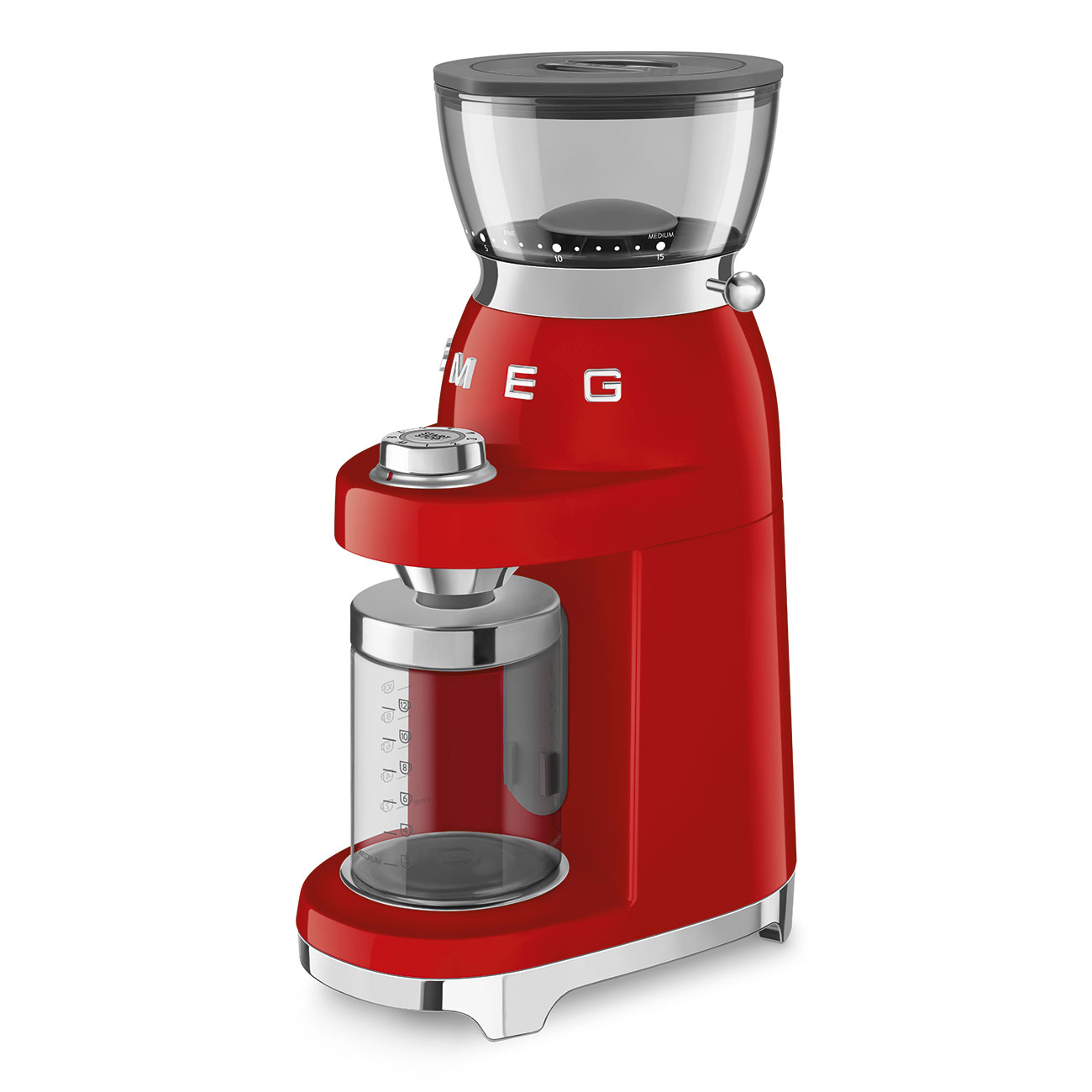 Кофемолка Smeg Macinacaffè 50's Style Rosso CGF03RDEU