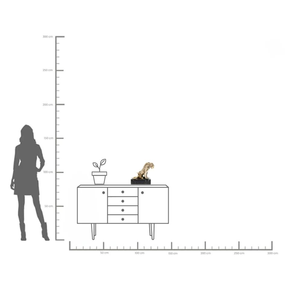 Фигурка KARE Deko Figur Lion on Marble 53808