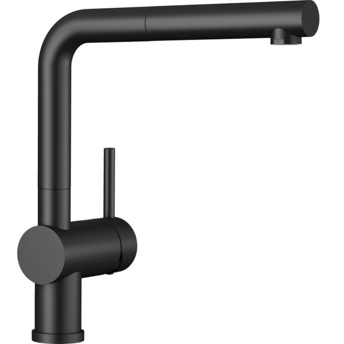 Кухонный смеситель Blanco Linus-S Black Matt 525807