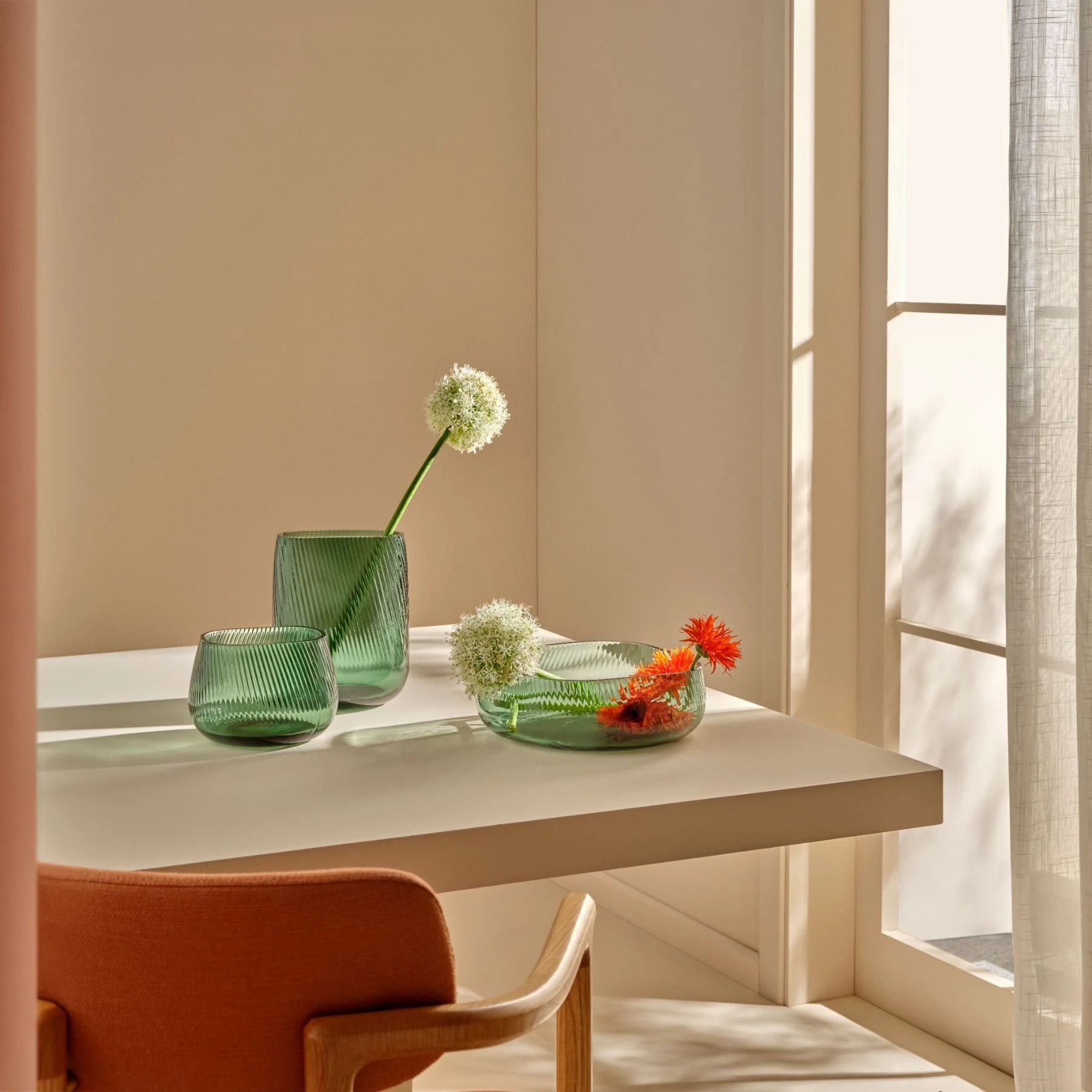 Ваза Nude Glass Opti Tall Green 1107354