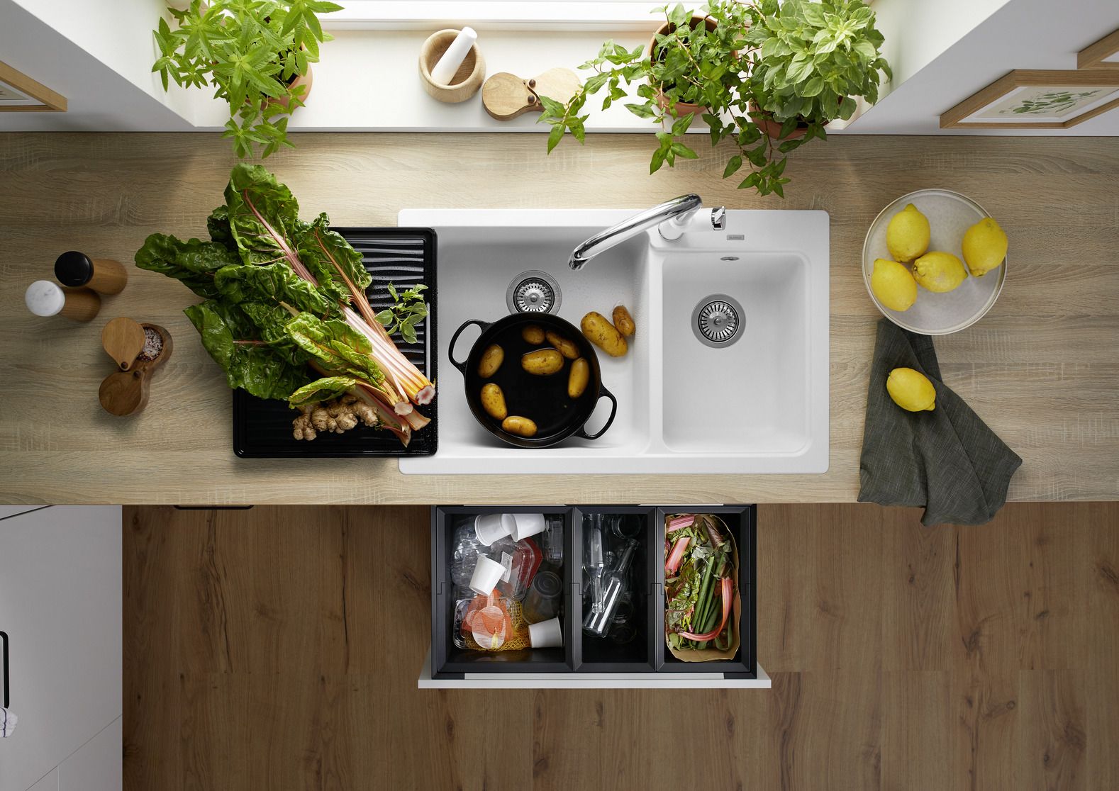 Кухонная мойка Blanco Naya 8 Silgranit Coffee 519653