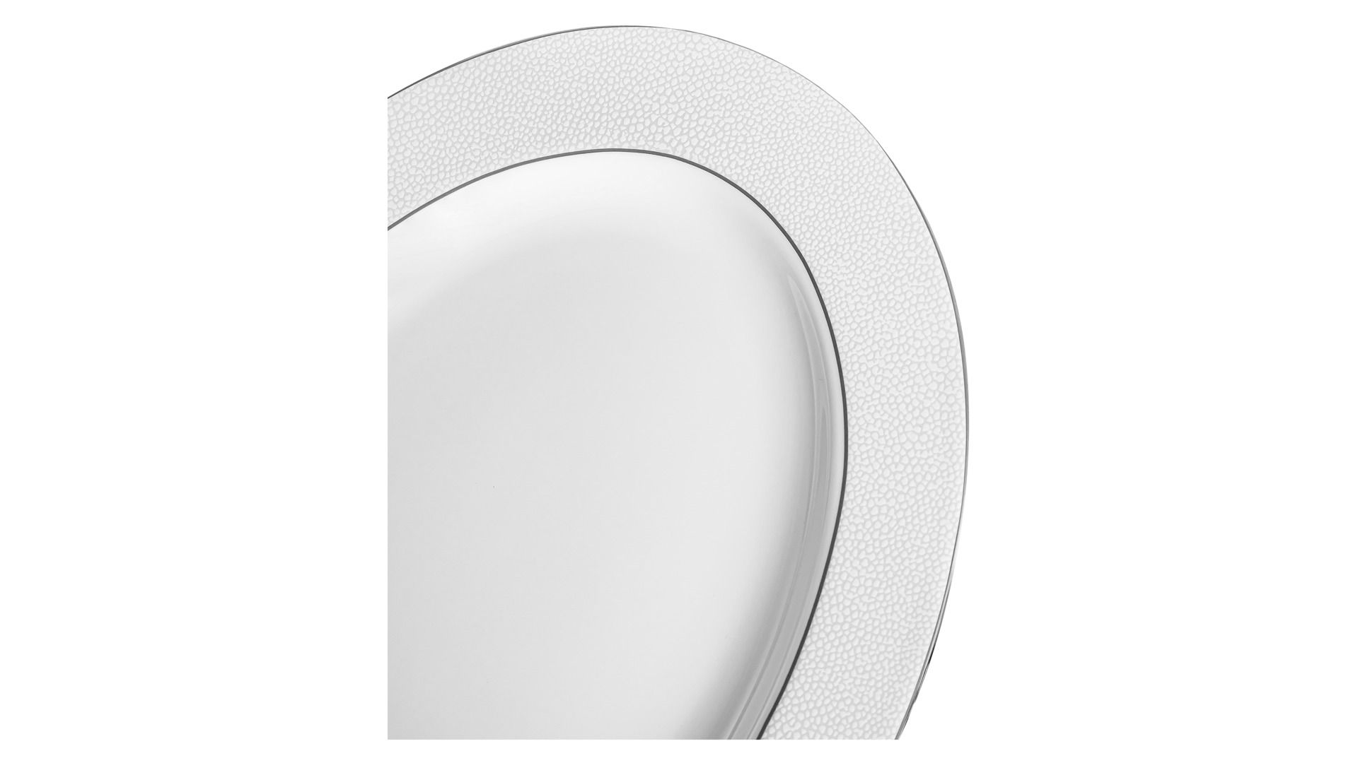 Блюдо овальное Narumi Caviar White NAR-52457-1221